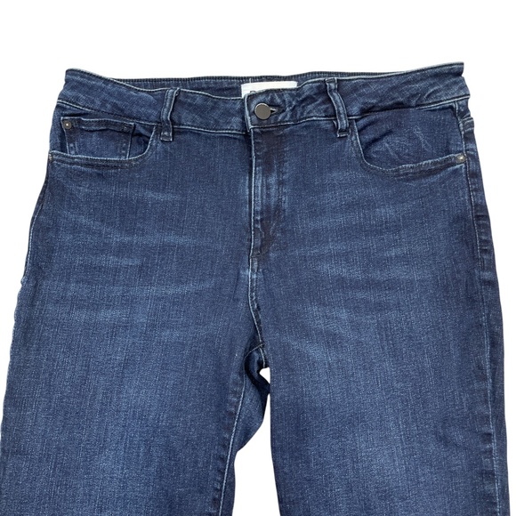 DL1961 Mara 32 Instasculp Straight Jeans Blue Cotton Blend (button wear) - Picture 7 of 9